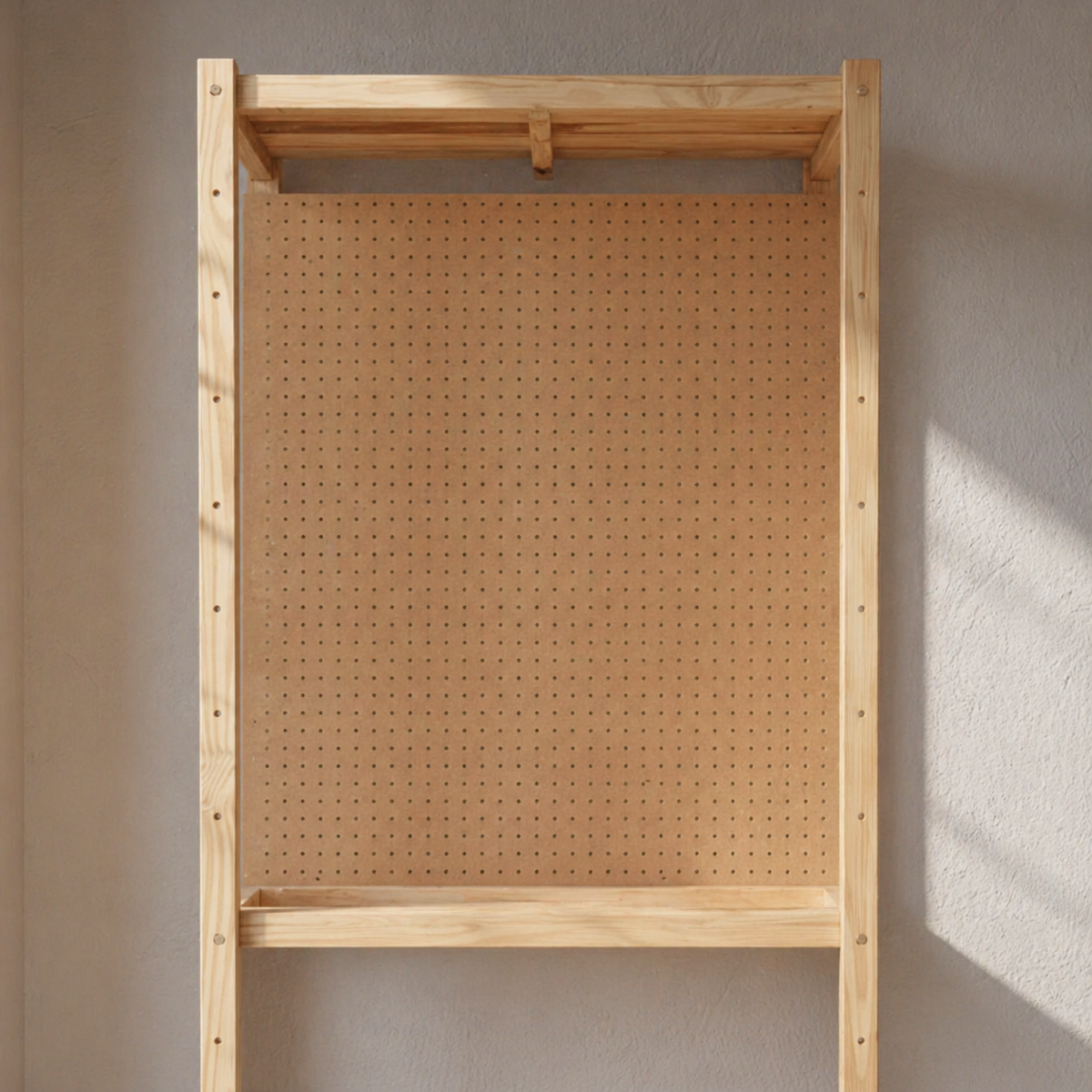 Work St 🔧 Peg Board Panel | 900mm W × 1220mm H | Shelf Space Wall-Mount Workst